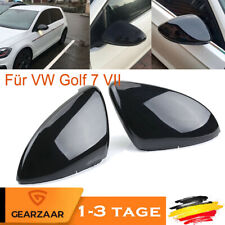 2x Schwarz Außenspiegelgehäuse Spiegelkappen Für VW Golf 7 VII Variant GTI R