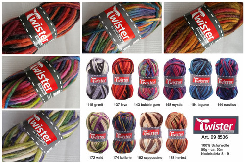 50g twister filzwolle color - 50g,