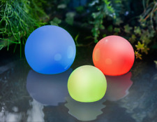 LED-Schwimmkugeln "Colori" 3er-Set , Lichterkugeln für Teich & Pool Ø bis 15cm
