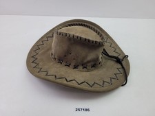 Cowboy-Hut Rauleder mit Band/Schnürung Kostüm Kopfbedeckung Deko Mode #257186