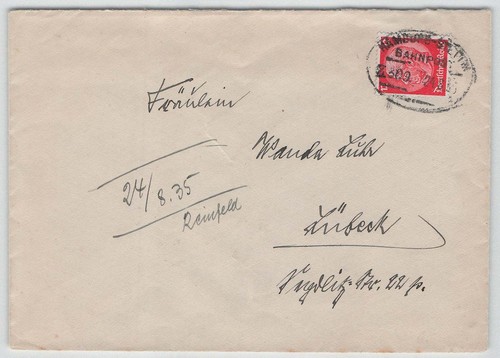 Reich bahnpost - d.,
