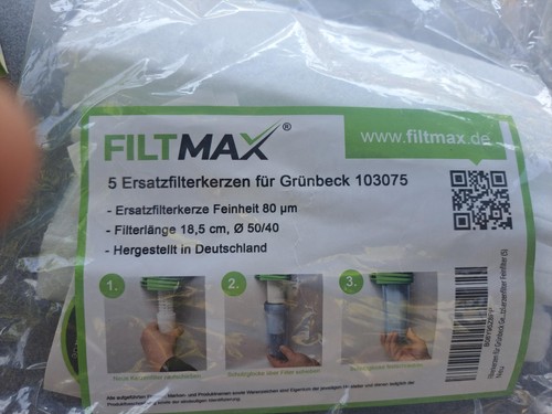 Ersatz filter für - ersatz-filter, grünbeck