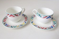 Villeroy & Boch Indian Look Espresso/Mokka-Tasse mit Untertasse 2 Gedecke