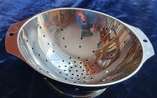 Kleines Küchensieb, Sieb, Seiher, Salatsieb Ø 20,5 cm, Höhe 8,5 cm, Edelstahl, g