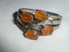 STERLINGSILBER RING FEUEROPAL