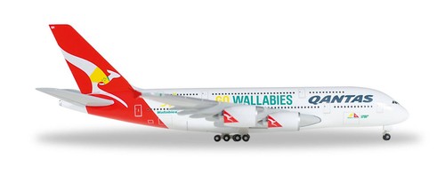 Qantas airbus a380 wallabies - airbus, "wallabies"
