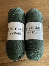 2 x Strick Und Häkelgarn ON LINE Trend-collection Linie 449 may fair Olivgrün