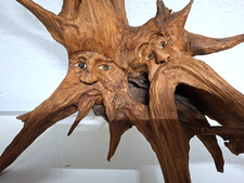 GROßE Holzschnitzskulptur
