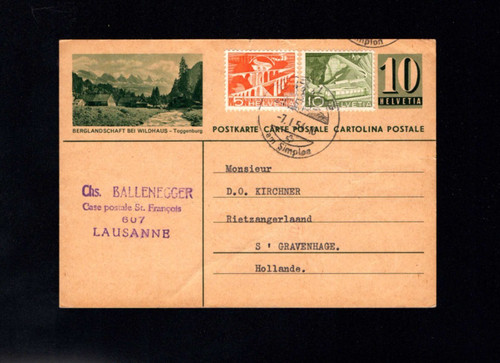 Schweiz 1954 bild 10 rp - -,