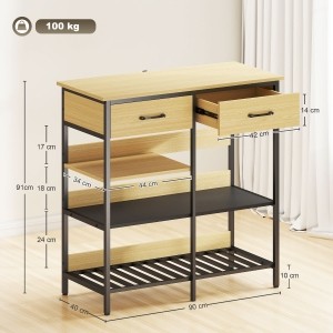 Küchenschrank natur schwarz - küchenschrank,