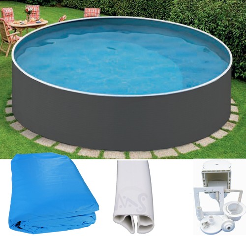 Stahlwandpool set 0 90 - set, x