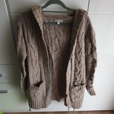 ?Strickjacke Cardigan Kuscheljacke Strickmantel Gr.L Beige von Marje Lund?