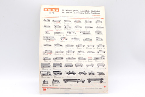 Wiking 1974 miniatur - wiking, miniatur-modelle
