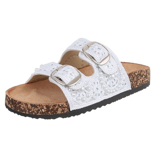 Damen mules mit perlen und - damen,