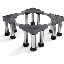 Waschmaschinen Untergestell verstellbar 43 5 63 cm grau DEWEL