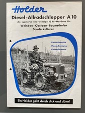Allradschlepper Holder Diesel A10, Originalprospekt von 1957
