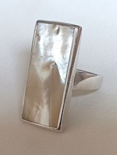 Ring silber perlmutt muschel - perlmutt,