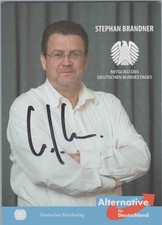 Original Autogramm Stephan Brandner AfD MdB /// Autograph signiert signed signee