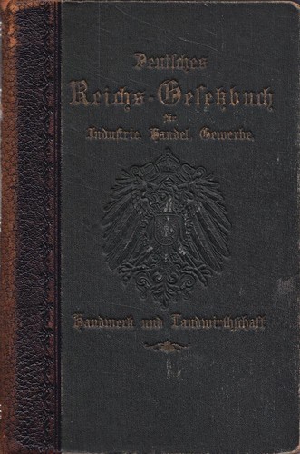 Deutsches reichs gesetzbuch - deutsches, reichs-gesetzbuch