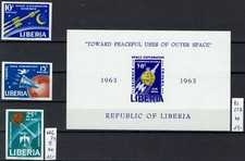 Lot Alle Welt (postfrisch) AW 6 Liberia Raumfahrt