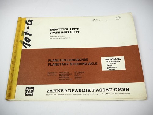 Apl 3052 lenkachse - zf, apl-3052/bk