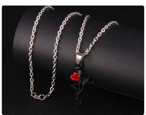 Halskette damen herren kreuz - damen,