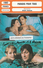 JACQUES DUTRONC: Signed Etoile World / Autogramm Original Authentic / Fiche Ciné