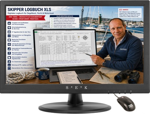 Logbuch für skipper segelboot - logbuch,