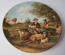 Weimar Porzellan Germany Porzellan Teller 428L "Besuch beim Hirtenjungen"