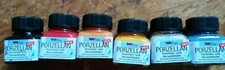 Hobby line Porzellanfarbe Keramikfarbe Gelb orange Rot Schwarz Silber Gold