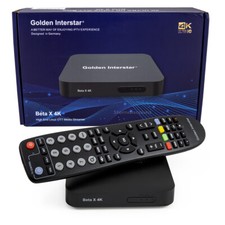 Golden Interstar Beta X 4K IPTV-Box UHD HDR Dual-WiFi HDMI USB IP-Receiver Linux