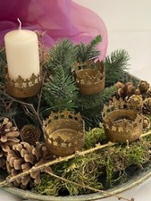 4 Kerzenhalter Adventskranz