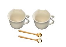 2er Pack Keramik Creme Katze