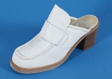 469 Plateau Clogs Slip On Leder Heels Tower Retro Pantolette Buffalo 39