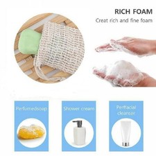 1/5er Pack Natürliche Sisal Seife Beutel Peeling Seife Sparer Halter Beutel Schön N2M3