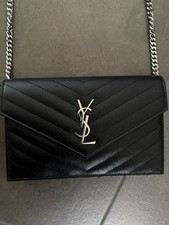 YSL Chain Wallet GRAIN-DE-POUDRE-PRÄGUNG 