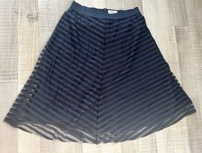 TCHIBO + MESH ROCK  MIDI 40 + MARINE BLAU + A-LINIE + SPITZ ZULAUFEND + TOP