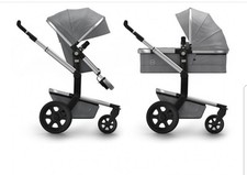 Joolz Day 2 Studio Kinderwagen Grau mit Zubehör Wickeltasche, Wintersack Buggy