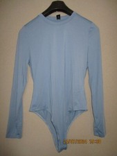 844. Damen- Body Langarm- Body Glanz  Gr. XL / 44 ( lt. Etikett ) petrol Neuw.