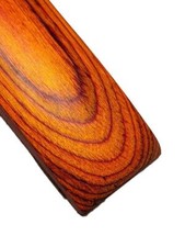 Apricot Orange REZYWOOD stabilisiertes Holz 72x24x5cm Bogengriff Holz Resinholz