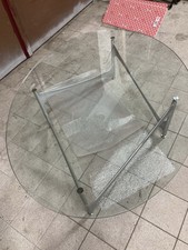 DESIGN Glastisch oval, Rolf