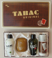 original Tabac Geschenkset Art.Nr. 39544 (Seife, Preshave, Haartabac und Deo)