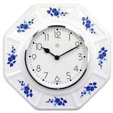 Küchenuhr blaue Blumen