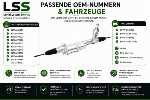 Bmw lenkgetriebe eps f15 - eps,