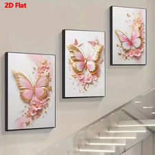 3-tlg. Hochwertige Rosa