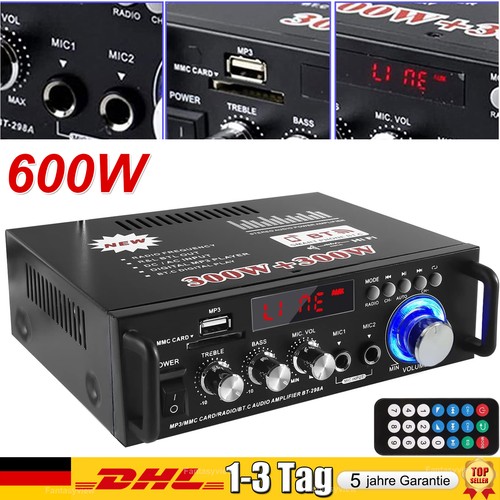 600w verstärker stereo - verstärker,