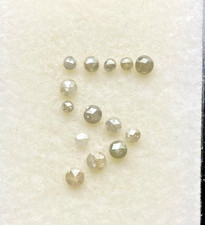 1 CT Graue Diamanten Rund Rose