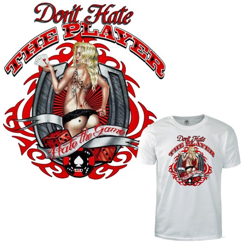 Motto shirt kartenspieler - motto,