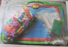 Magnet- und Maltafel Magnetbuchstaben Kreide Schwamm ohne Umverpackung