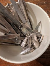 Silbermesser -Versilberte Messer - Silberschrott - 6 kg - Silberbesteck